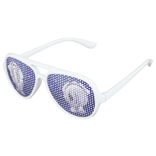 Cute White Elephant Gift Aviator Zonnebril (Gekanteld)
