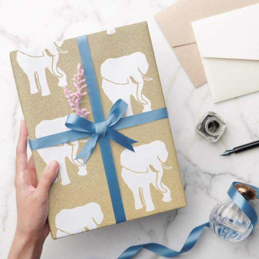 Cute White Elephant Gift Exchange-kerstspel Cadeaupapier (Geschenken)
