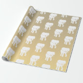 Cute White Elephant Gift Exchange-kerstspel Cadeaupapier (Uitgerold)