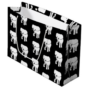 Cute White Elephant Gift Exchange-kerstspel L Groot Cadeauzakje