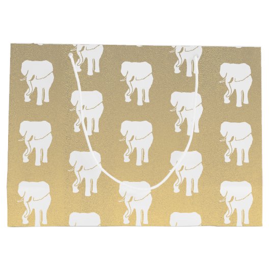 Cute White Elephant Gift Exchange-kerstspel L Groot Cadeauzakje (Achterkant)