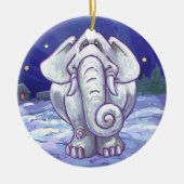 Cute White Elephant Gift Keramisch Ornament (Voorkant)