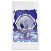 Cute White Elephant Gift Klein Cadeauzakje (Achterkant)