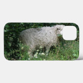 Cute White Fluffy Sheep iPad Case (Achterkant (horizontaal))