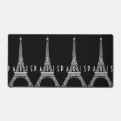 Cute white France Paris Eiffeltoren Button Bureaumat (Voorkant)