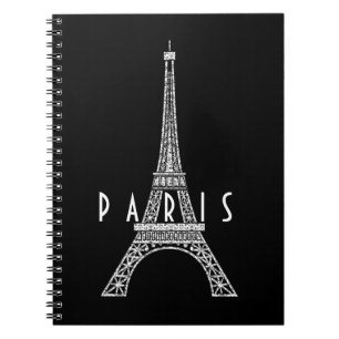 Cute white France Paris Eiffeltoren Notitieboek