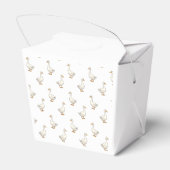 Cute White Goose Pattern Bedankdoosjes (Achterkant)