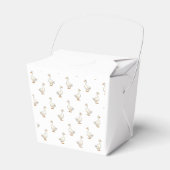 Cute White Goose Pattern Bedankdoosjes (Voorkant Zijde)