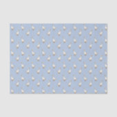 Cute White Goose Pattern Blue Tissuepapier (Voorkant)