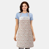 Cute White Goose Pattern Schort (Gedragen)