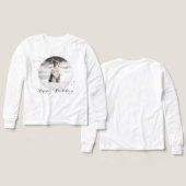 Cute White Kids Long Sleeve T-Shirt with Custom De (Motif Recto et Verso)