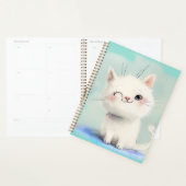 Cute White Kitten Planner (Display)