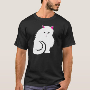 Cute White Kitty Cat T-shirt