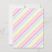 Cute White Kitty Chat Invitations de fête d'annive (Dos)