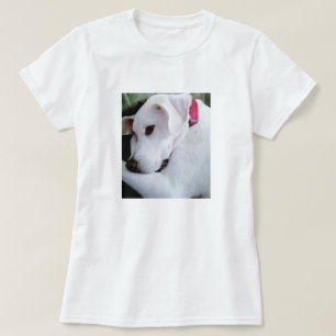 Cute White Lab Mix Dog T-shirt