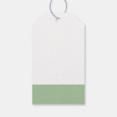 Cute White Lamb in  bloemen Hartelijk dank Cadeaulabel (Achterkant)