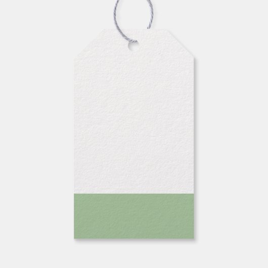 Cute White Lamb in  bloemen Hartelijk dank Cadeaulabel (Achterkant)