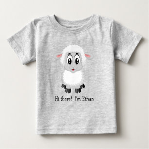 Cute White Lamb Schapen Baby T-shirt