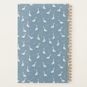 Cute White Pekin Duck Pattern Planner (Achterkant)