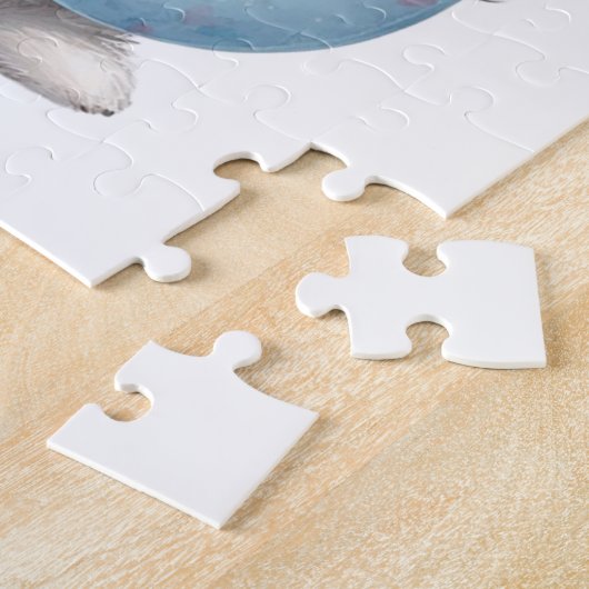 Cute White Rabbit Bunny Puzzles (Côté)