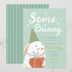 Cute White Rabbit Er is nog wat Bunny's die een da Kaart