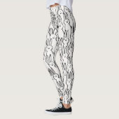 Cute White Rabbits Leggings (Links)