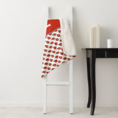 Cute White & Red Ladybugs - Aangepaste naam Kinder Sherpa Deken (In situ)