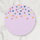 Cute White Unicorns Magical Mama & Baby Bedankt Bedankjes Labels (Achterkant)