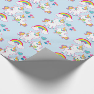 Cute White Unicorns Magical Mama & Baby Cadeaupapier