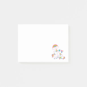 Cute White Unicorns Magical Mama & Baby Post-it® Notes