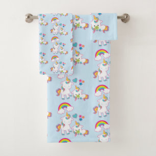 Cute White Unicorns Magique Mère & Bébé Motif