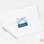 Cute White Whale Property of Name Stickers (Envelop)