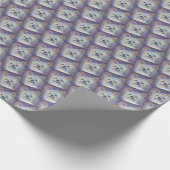 CUTE WHITE YORKIE MIX CADEAUPAPIER (Hoek)