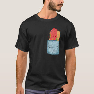 Cute Wiener Pocket Hot Dog Franks Sause Fast Foo T-shirt