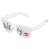 CUTE! 😎 Wifey Sunglasses – Fun Kiss Lips Lens Retro Zonnebril (Gekanteld)