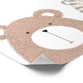 Cute Wild Animals Baby shower Affiche de bienvenue (Coin)