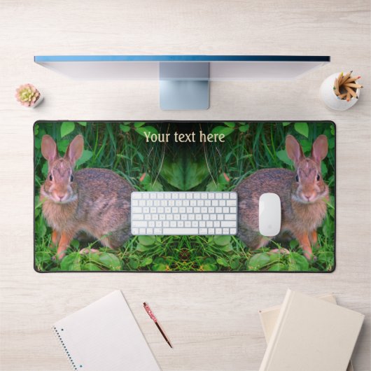 Cute Wild Brown Rabbit Faune Personnalisée (Bureau 1)