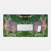 Cute Wild Brown Rabbit Faune Personnalisée (Clavier et souris)