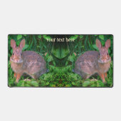 Cute Wild Brown Rabbit Wildlife Personalized Bureaumat (Voorkant)