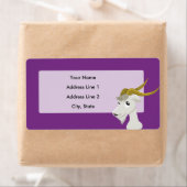 Cute wild geitenvlees cartoon etiket (Insitu)