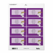 Cute wild geitenvlees cartoon etiket (Full Sheet)