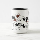 Cute Wild Goose Chase Horse Cartoon Mok (Midden)