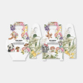 Cute Wild One Oerwoud Boy Birthday Favor Box Bedankdoosjes (Uitgevouwen)