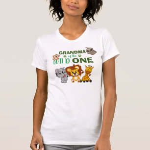 Cute Wild One Oerwoud Safari dierentuin T-shirt
