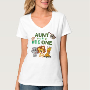 Cute Wild One Oerwoud Safari dierentuin T-shirt