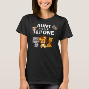 Cute Wild One Oerwoud Safari dierentuin T-shirt