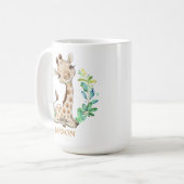 Cute Wild One Safari Animal Birthday Coffee Mug (Devant gauche)