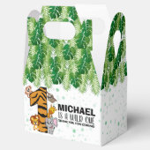 Cute Wild One Safari Oerwoud Animals First Birthda Bedankdoosjes (Geopend)