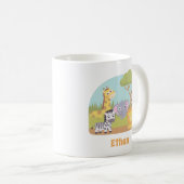 Cute Wild Safari Animals Kinder Koffiemok (Voorkant rechts)