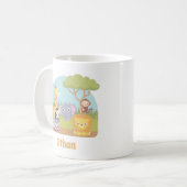 Cute Wild Safari Animals Kinder Koffiemok (Voorkant links)